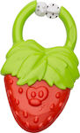 Infantino Μασητική Κουδουνίστρα Οδοντοφυΐας "Strawberry" από Πλαστικό για 0 m+