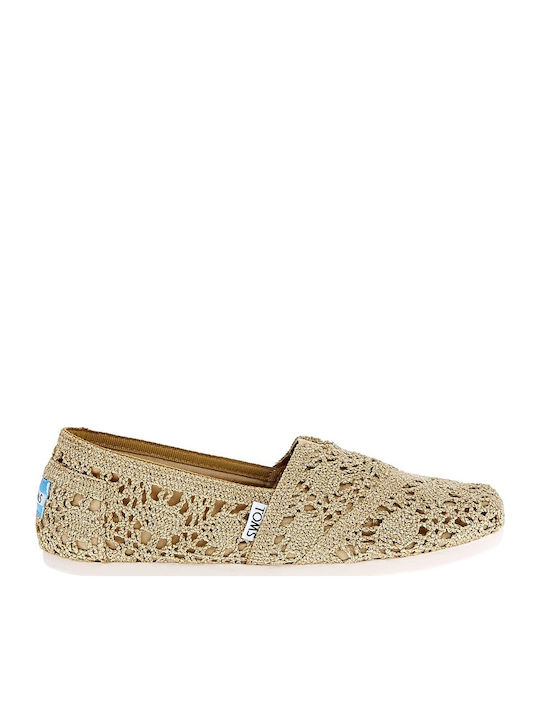 Toms Crochet Metalic Classic Gold