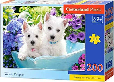 Puzzle pentru Copii Westie Puppies pentru 7++ Ani 200buc Castorland