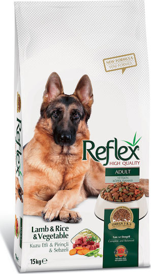 Lider Reflex Lamb & Rice & Vegetables 15kg Hrană Uscată pentru Câini Adulţi cu Miel, Legume și Orez