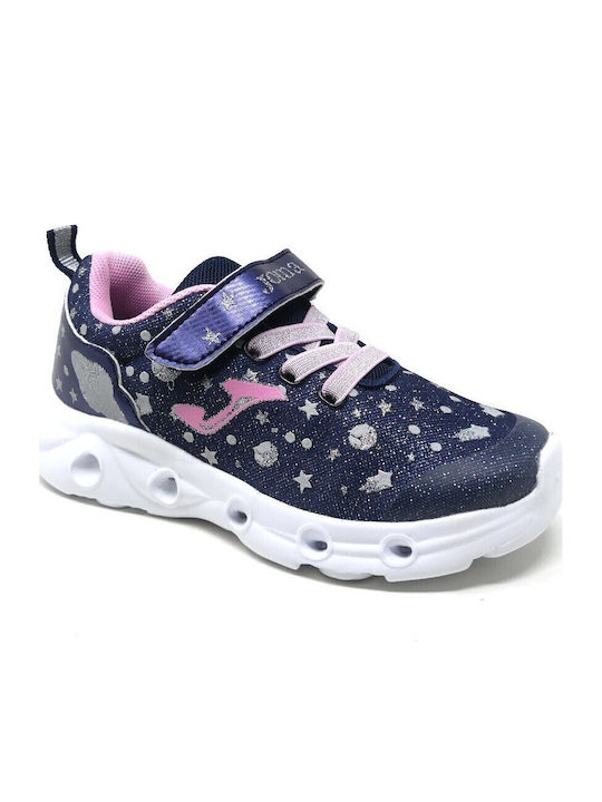 Space Παιδικά Sneakers με Σκρατς Navy Μπλε