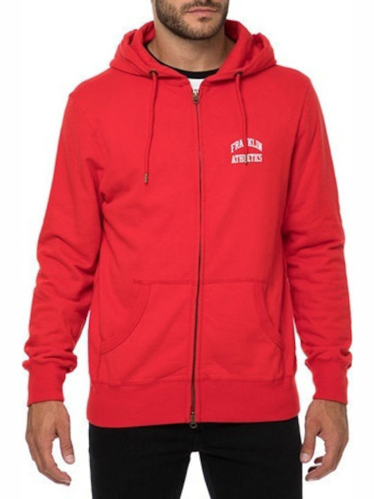 Red Hoodie Cardigan