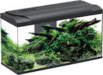 HS Aqua Platy 110 Led Bio Aquarium mit einer Kapazität von 96Es mit Beleuchtung, Heizung, Filter und Schwarz