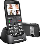Powertech Sentry Eco PTM-18 Dual-SIM Handy mit Großen Tasten Schwarz