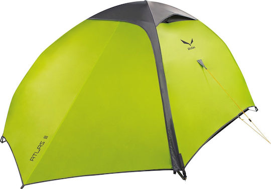 Salewa Atlas III Green Climbing Camping Tent with Double Cloth 3 Seasons for 3 People 1500mm Waterproof Rate 210x76x159cm