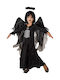 Kids Carnival Costume Black Angel