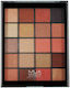 MUA 20 Shade Eye Shadow Palette Pressed Powder Molten Metals 22gr