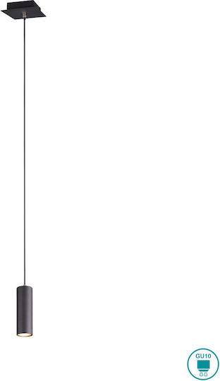 Trio Lighting Marley Κρεμαστό Φωτιστικό Μαύρο 6x12εκ.