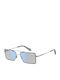 Polaroid Sunglasses with Silver Metal Frame and Silver Polarized Mirror Lens PLD6093/S KB7/5X