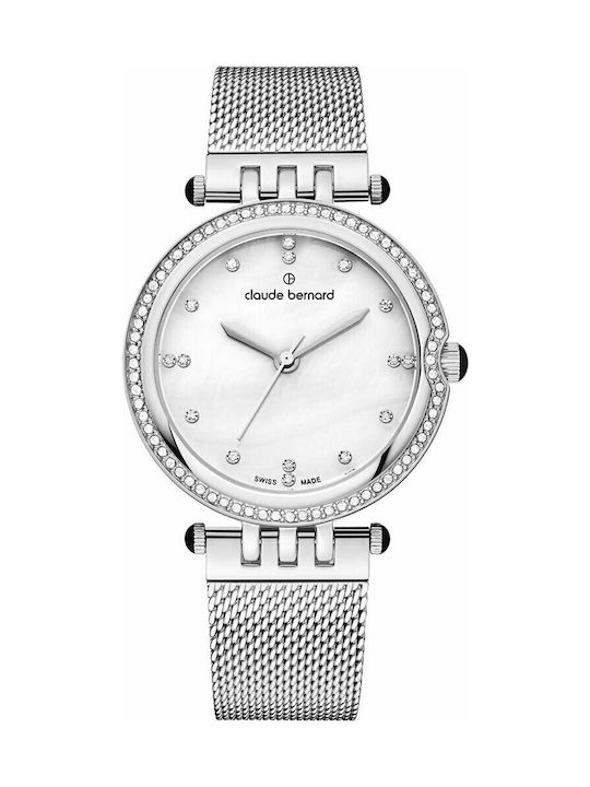 Claude Bernard Watch with Silver Metal Bracelet 200853MNAPN