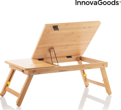 InnovaGoods Lapwood Table for Laptop Brown