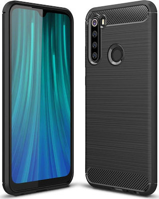 Forcell Carbon Brushed Silicone Back Cover Black (Redmi Note 8T)