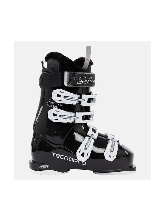 TECNOpro Safine Pearl 50 Γυναικείες Μπότες Σκι Black/White