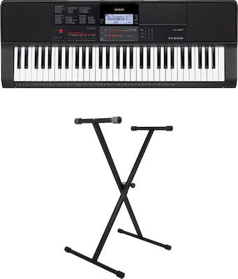 Casio Tastatur CT-X700 Set 2 mit 61 Dynamisch Tasten Schwarz