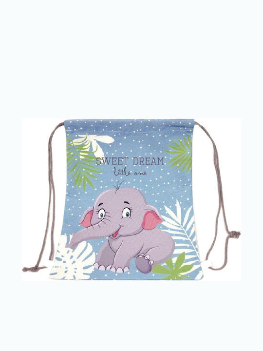 Paperpack Net Elephant Kids Bag Pouch Bag Blue 25cmx30cmcm
