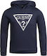 Guess Kids Sweatshirt with Hood Navy Blue Hooded