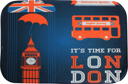 Keskor Πατάκι Μπάνιου London Bus 54001-3 Μπλε 39x56εκ.