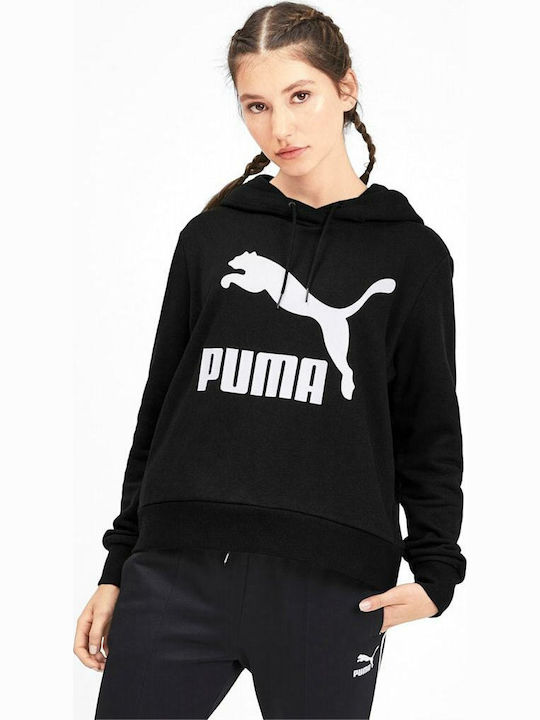 Puma Classics Women's Hooded Sweatshirt Black