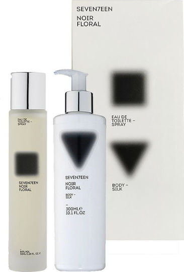 Seventeen Noir Floral Set Body Silk 200ml & Eau de Toilette 50ml Women's Fragrance Set with Body Lotion