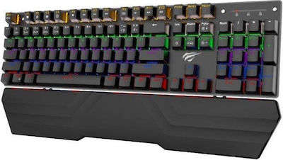 Havit KB432L Gaming Mechanical Keyboard with Outemu Blue switches and RGB lighting (English US)