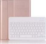 Δερμάτινη με Ασύρματο Flip Cover Piele artificială cu Tastatură Engleză SUA Rose Gold (iPad 2019/2020/2021 10.2'' - iPad 2019/2020/2021 10.2'') 104100220B