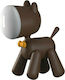 Andowl Kids Decorative Lamp Waggy Puppy Brown 15x9x21εκ.