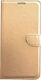 Book Synthetic Leather Gold (Redmi 8A)