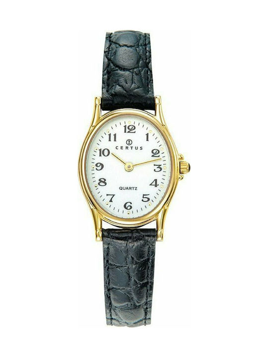 Certus Watch with Black Leather Strap 646461