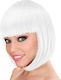 Wig Lou Lou White Carnival Wig Square White