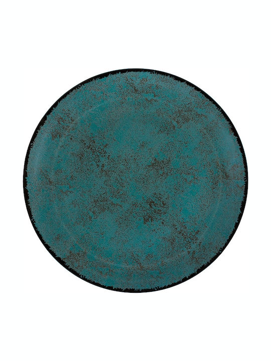Oriana Ferelli Plate Soup made of Porcelain Petrol with Diameter 23cm