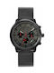 Pierre Lannier Impulsion Uhr Chronograph Batterie mit Schwarz Metallarmband