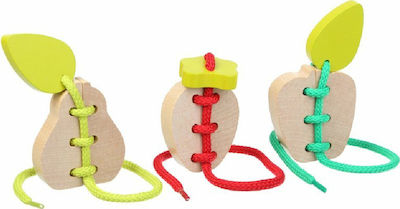 Cubika Lacing Toy Fruits made of Wood for 36++ Months