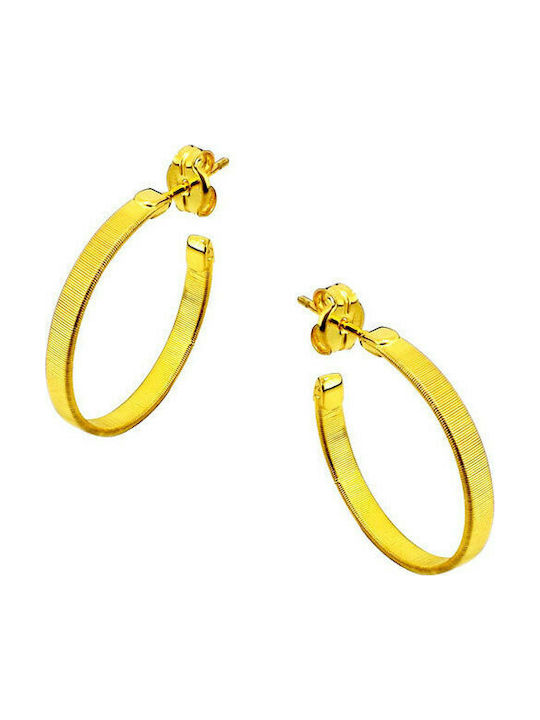 Silver plated gold plated hoops earrings 925