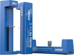 XTAR EC1 USB Charger Batteries Li-ion Size 18650 in Blue color