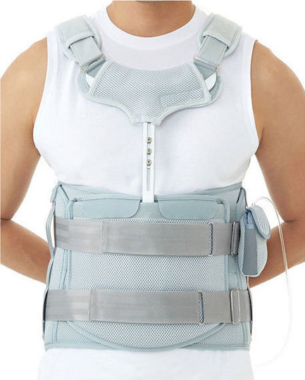 Medical Brace DR-B029 Ρυθμιζόμενος Νάρθηκας Κορμού σε Γκρι Χρώμα