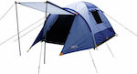 Inca Pacha 5P Campingzelt Iglu Blau mit Doppeltuch 3 Jahreszeiten für 5 Personen 260x210x130cm