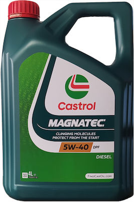 Castrol Λάδι Αυτοκινήτου Magnatec Diesel DPF 5W-40 C3 για κινητήρες Diesel 4lt