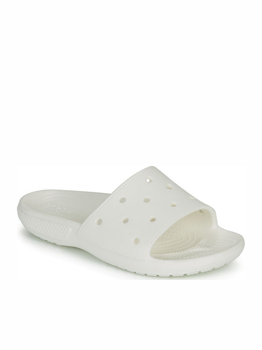 Crocs Classic Slides σε Λευκό Χρώμα