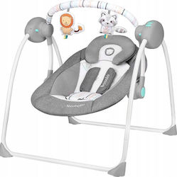 Lionelo Electric Baby Relax Swing Ruben with Music Grey & Turquoise for Child up to 12kg