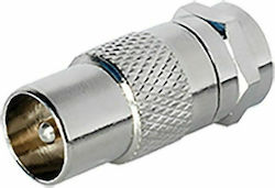 Edision 07-00-0101 F-Stecker männlich in Koaxial männlich Edision 07-00-0101 F-Stecker männlich in Koaxial männlich
