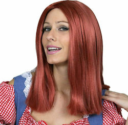 Laura Acajou Carnival Wig Straight Red