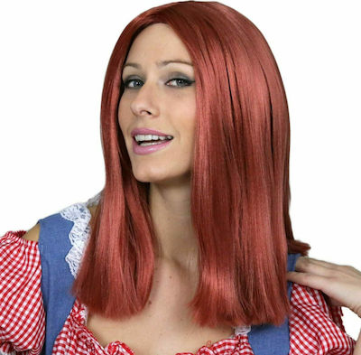 Carnival Wig Straight Λάουρα Ακαζού Red