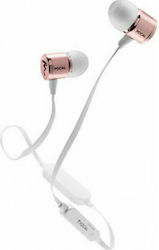 Focal Spark In-ear Bluetooth Handsfree Ακουστικά Ροζ Χρυσά