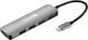 Sandberg USB-C Docking Station mit HDMI 4K PD Silber (136-32)