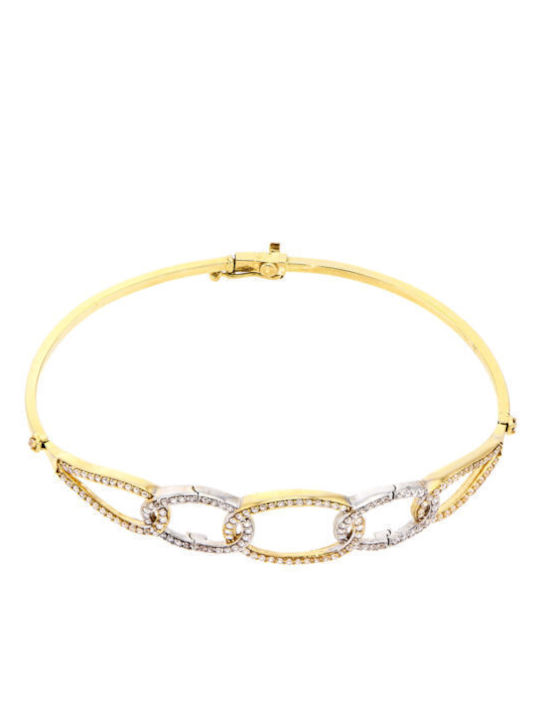 Gold Bracelet 14K with Zircon BR03952 (Women's)