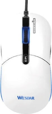 Wesdar X5 Gaming Mouse 4000 DPI White