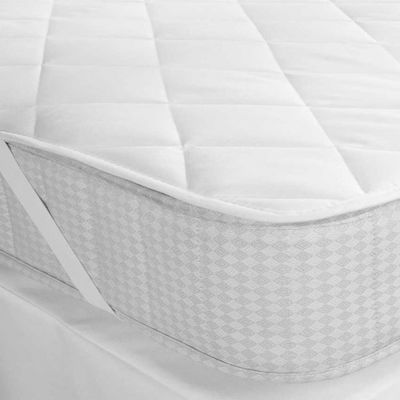 Ariete Single Quilted Mattress Cover with Elastic Straps White 100x200cm