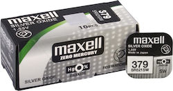 Maxell Zero Mercury 379 Батерии Сребърен Оксид SR521SW 1.55V 10бр