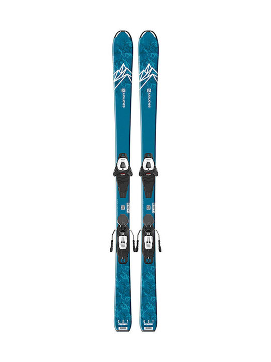 Salomon QST MAX JR M Παιδικά Πέδιλα Σκι σε Μπλε Χρώμα με Δέστρες L6 GW J2 80