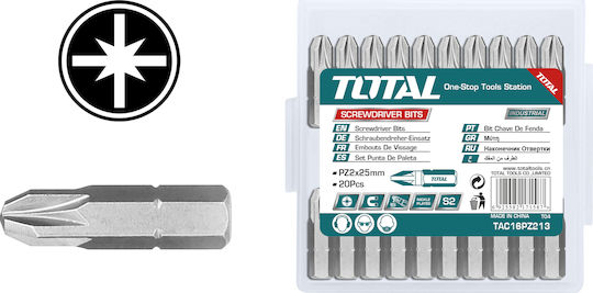 Total Set 20 Screwdriver Bits Cross